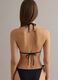 Black triangle bikini top in stretch fabric_3