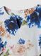 Wei&szlig;es Midikleid aus Stretch-Baumwolle mit Blumenprint_1