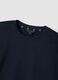 Pigiama blu navy in puro cotone organico con girocollo_5