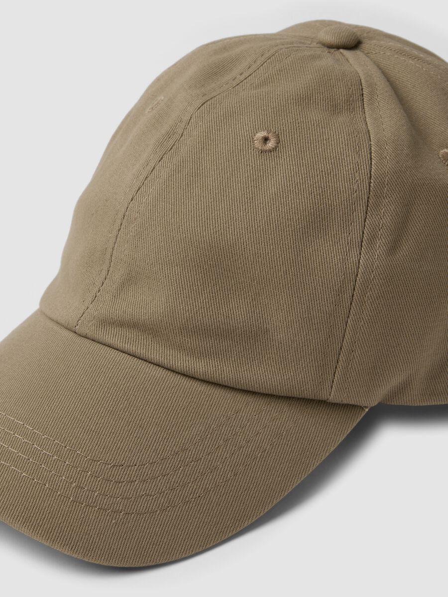 Beige Baseballcap aus reiner Baumwolle_2