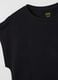Women's Black Pure Cotton T-shirt_5