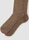 Beige stretch mohair and alpaca socks_1