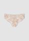 Slip beige in cotone organico in pizzo con fantasia floreale_2