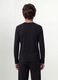 Schwarzes Regular-Fit T-Shirt aus elastischer Bio-Baumwolle f&uuml;r Jungen_2