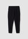 Black regular-fit joggers in stretch Easy Dry fabric_0