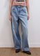 Light Blue Balloon-Fit Jeans in Pure Cotton_1