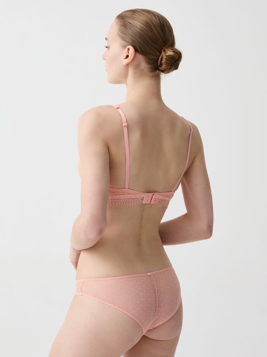 Brazilian-cut briefs in floral lace and plumetis tulle_2