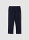 Blue Slim Fit Chino Trousers_4