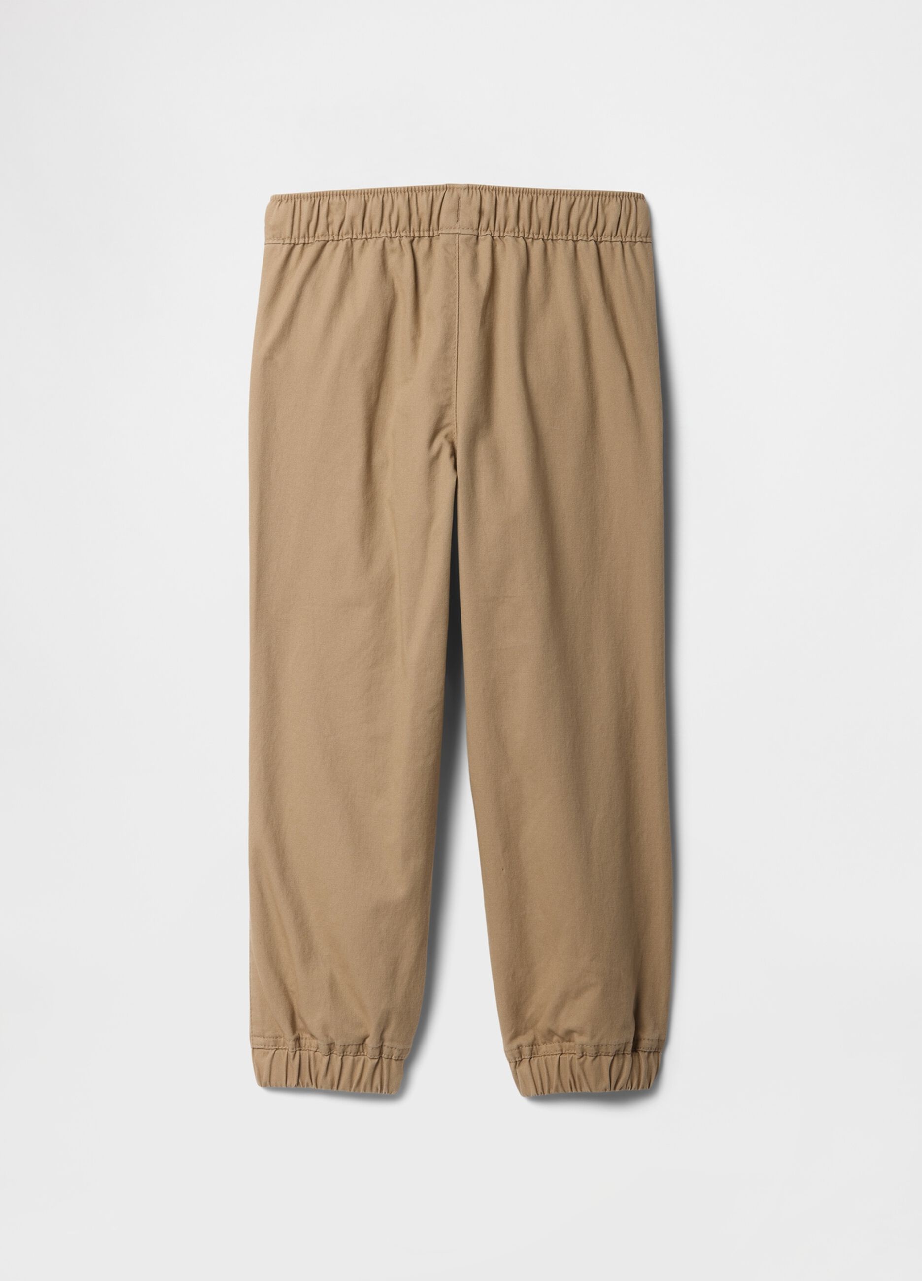 Brown stretch cotton joggers