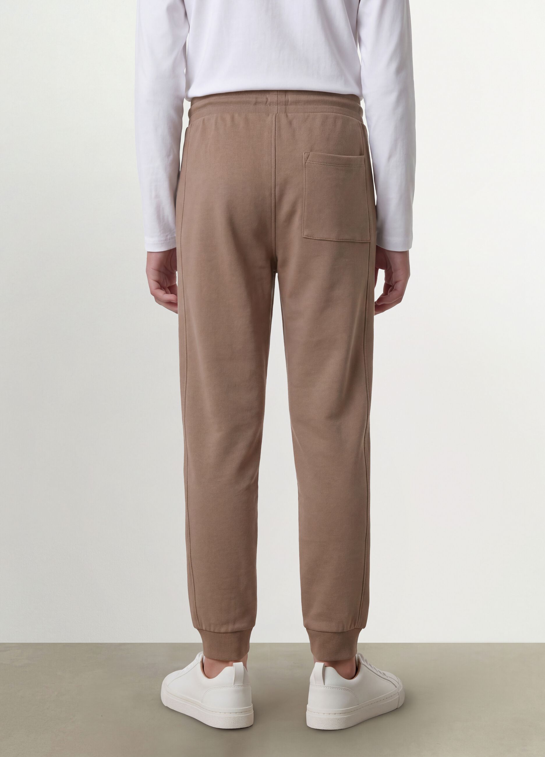 Beige Jogginghose aus Bio-Baumwolle