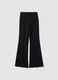 Pantaloni neri flare in modal elasticizzato_5