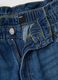 Jeans denim blu in puro cotone con vita paperbag baggy fit_5