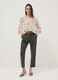 Green regular-fit stretch viscose trousers_0