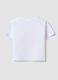Girls' white pure cotton T-shirt regular fit with print_1