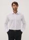 White slim-fit shirt with classic collar, easy iron_0