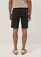 Black stretch cotton Bermuda shorts_2