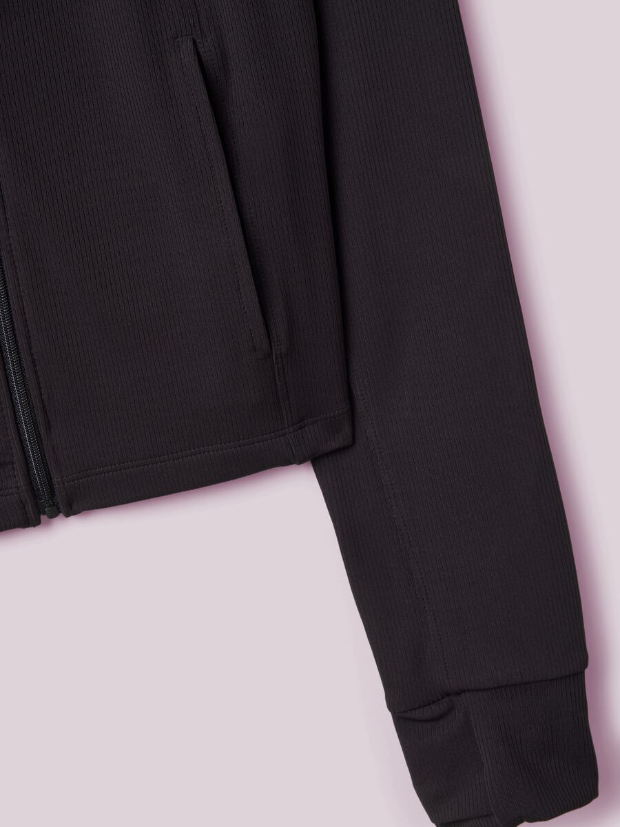 Full-zip sportiva in tessuto elasticizzato a costine ALTAVIA STUDIO_5