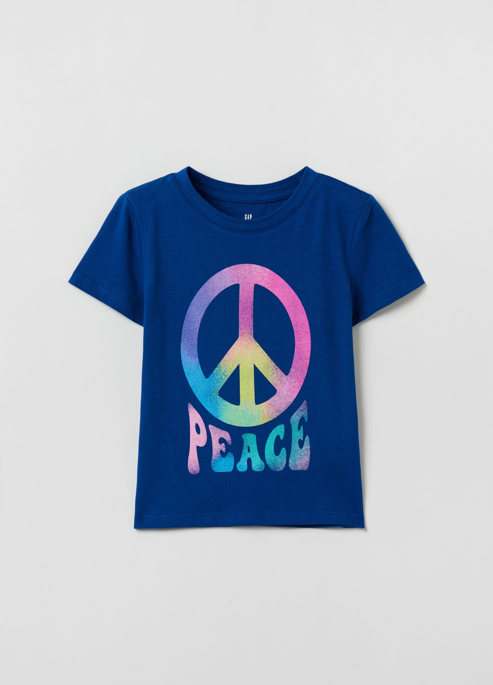 Camiseta de algodón con estampado paz