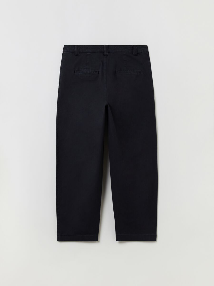 Pantaloni chino straight fit in cotone stretch_2