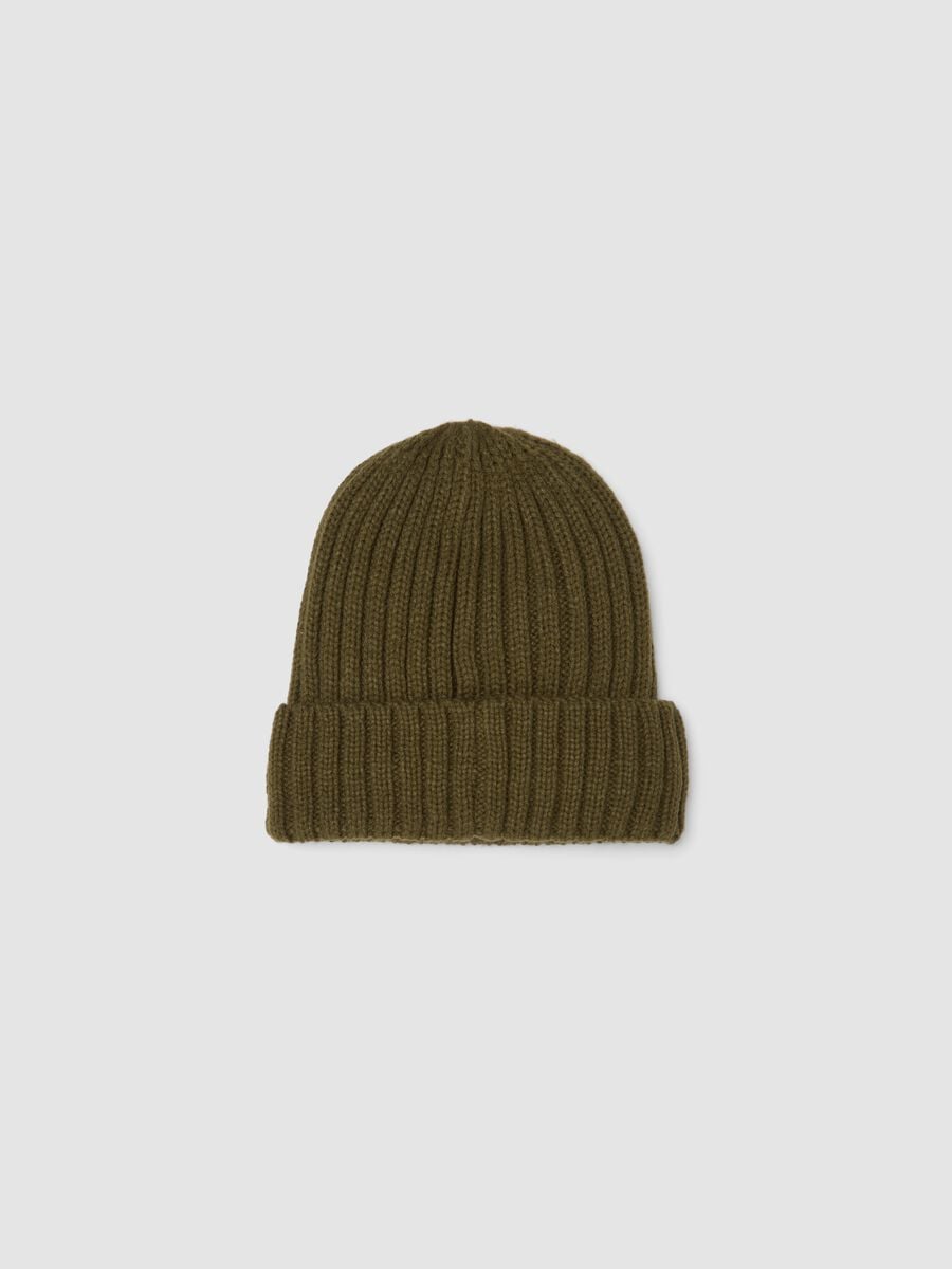 Rib-Knit Beanie with Turn-Up Cuff ALTAVIA WITH DEBORAH COMPAGNONI_2