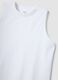 White pure cotton tank top_5