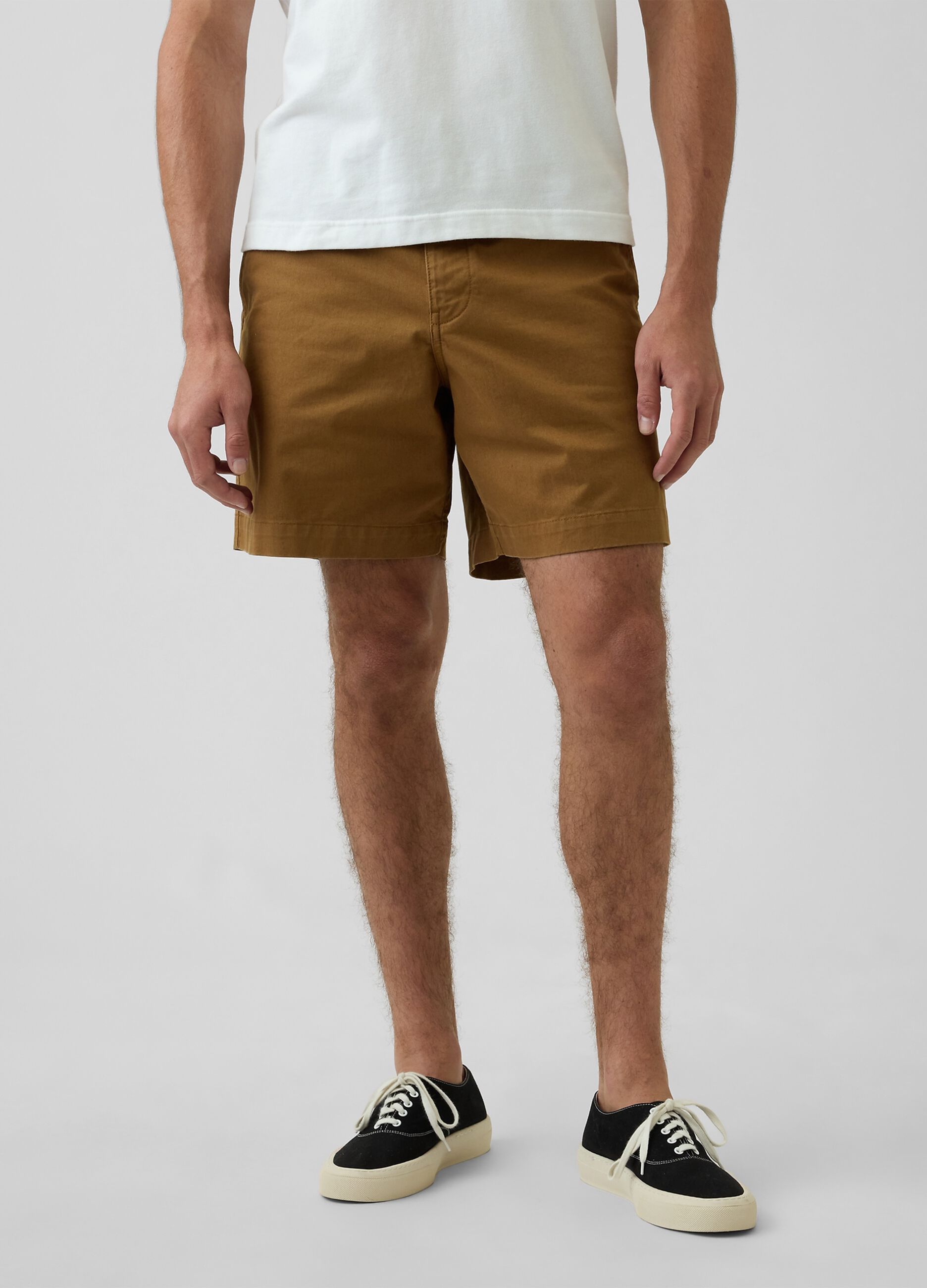 Stretch cotton shorts