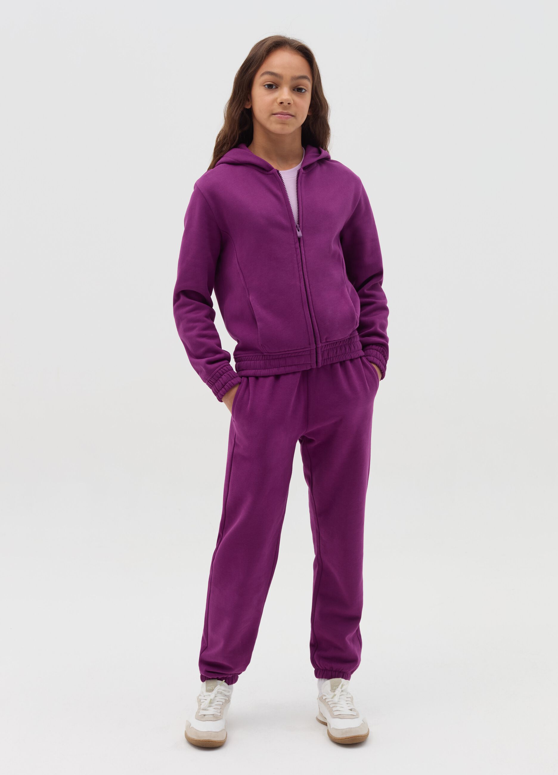 Essential joggers in fleece with drawstring