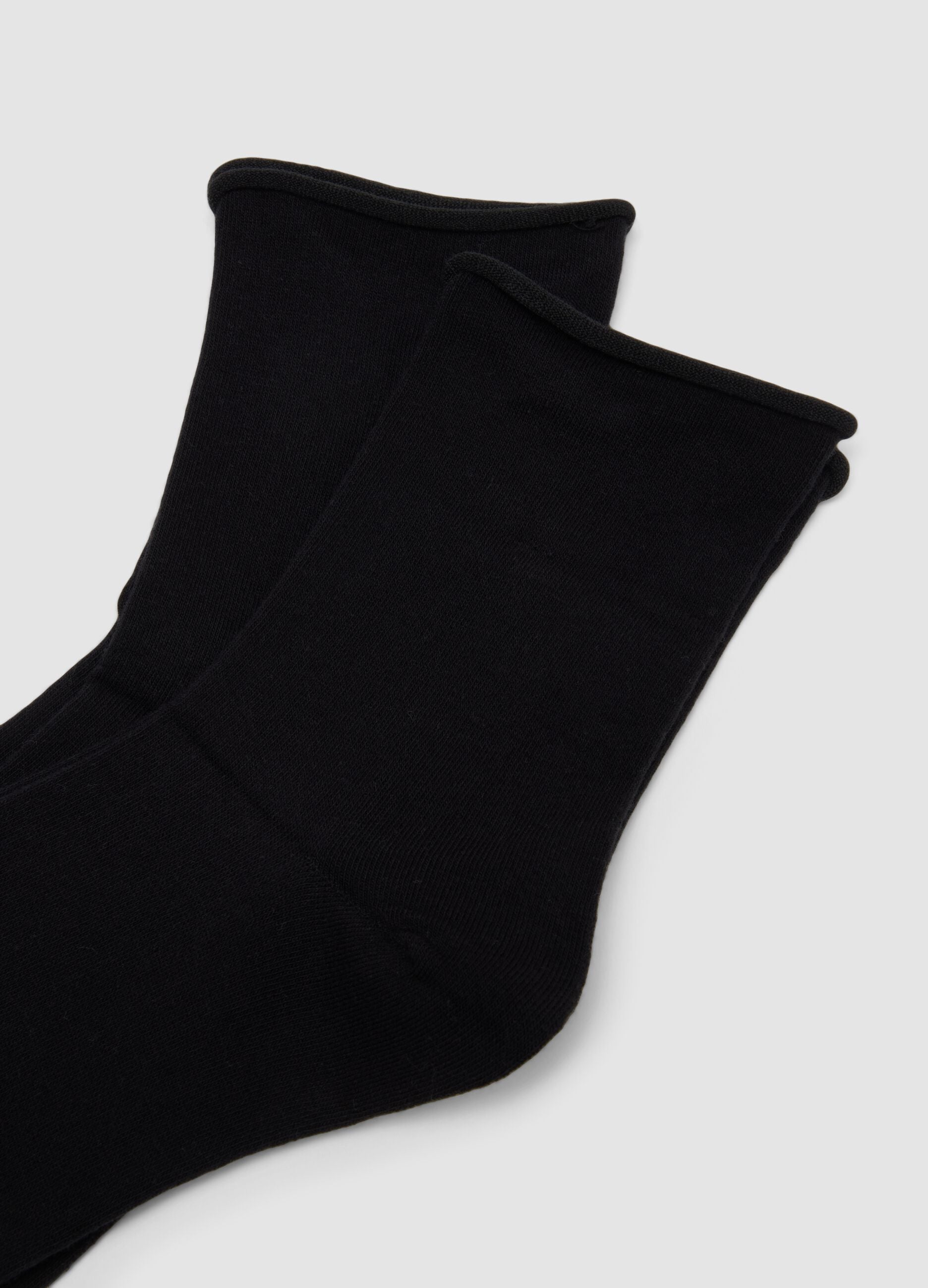 3er-Pack schwarze Socken aus Bio-Baumwolle