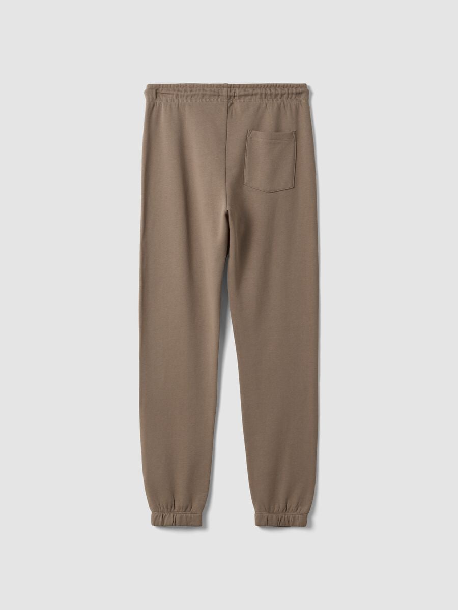 Pantaloni jogger grigi in puro cotone organico_2