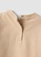 Felpa marrone in cotone elasticizzato con girocollo_3