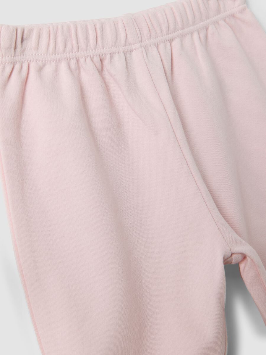 2er-Pack rosa-wei&szlig;e Leggings aus Bio-Baumwolle mit Fu&szlig;teil_3