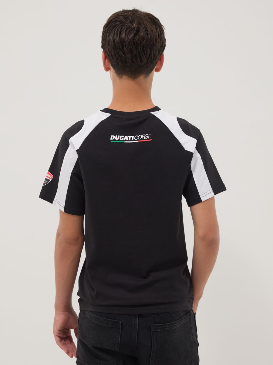 Schwarzes kurz&auml;rmeliges Jungen-T-Shirt aus Baumwollmischung, Relaxed Fit_1