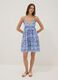 Blue pure cotton slip dress with all-over print_2