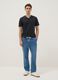 Regular fit azure stretch denim cotton jeans_0