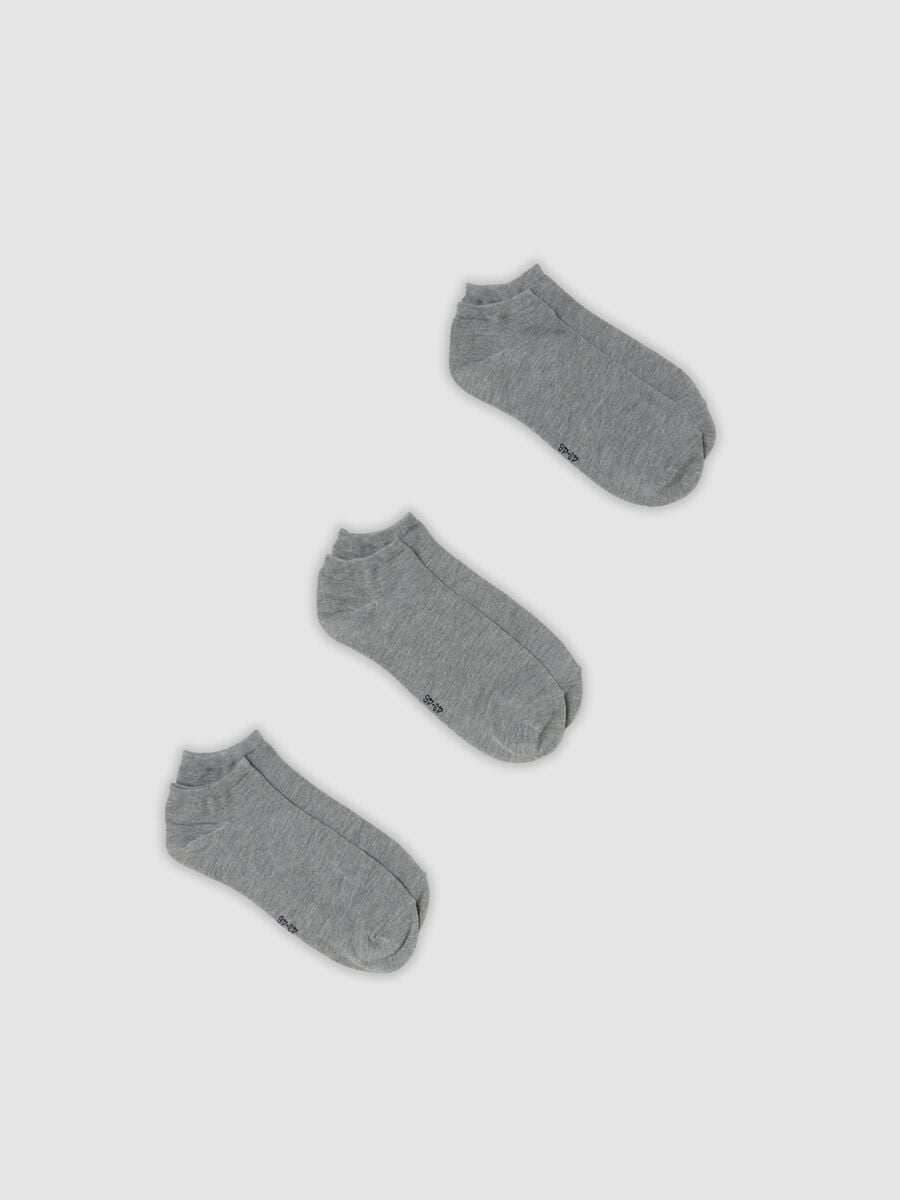 3er-Pack graue Sportsocken aus Stretchmaterial_0