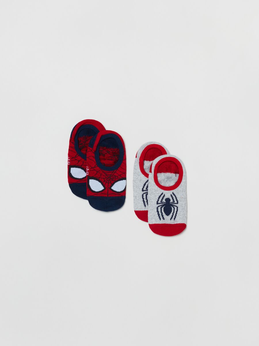 Two-pair pack Spider-Man slipper socks_0