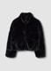 Black Faux Fur Jacket_0