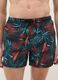Multicolour tropical print swim shorts_1