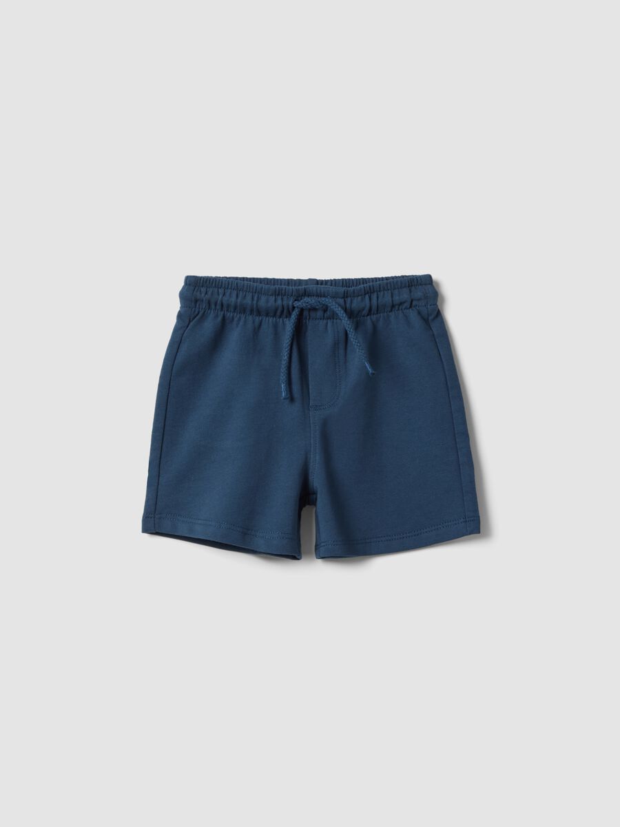 Blaue Shorts aus reiner Baumwolle Regular Fit f&uuml;r Babys_0