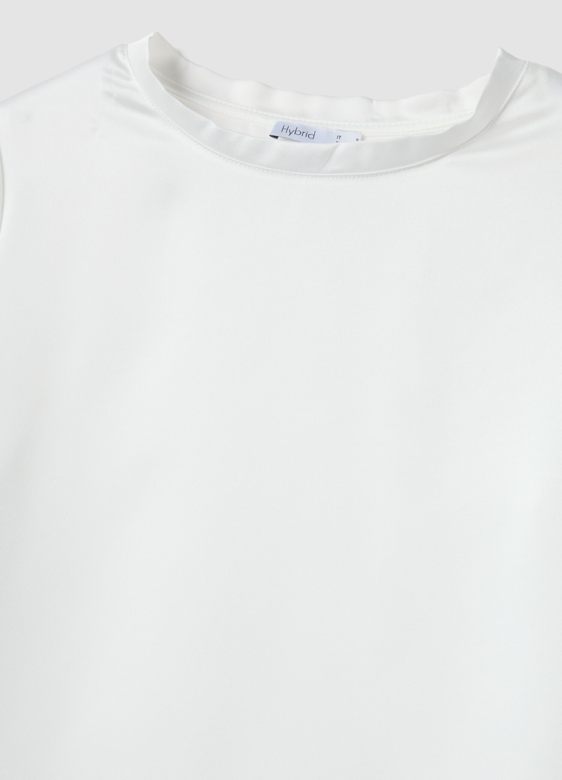 &Lambda;&epsilon;&upsilon;&kappa;ό &kappa;&omicron;&nu;&tau;&omicron;&mu;ά&nu;&iota;&kappa;&omicron; T-shirt &mu;&epsilon; &alpha;&pi;&alpha;&lambda;ό &nu;&tau;&epsilon;&kappa;&omicron;&lambda;&tau;έ, regular &epsilon;&phi;&alpha;&rho;&mu;&omicron;&gamma;ή