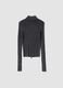 Full-Zip Ribbed Knit in Vintage Grey_7