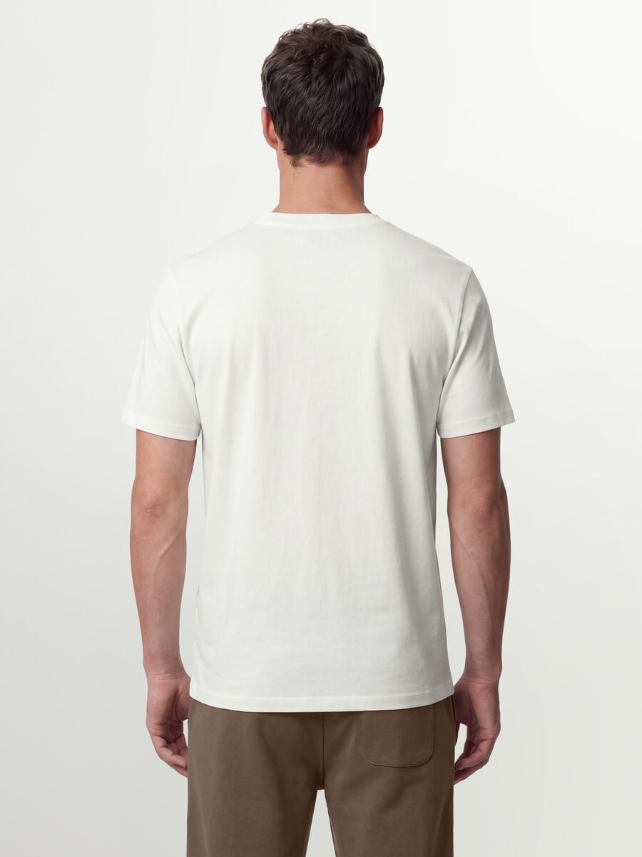 White organic cotton slim-fit short-sleeve T-shirt_3