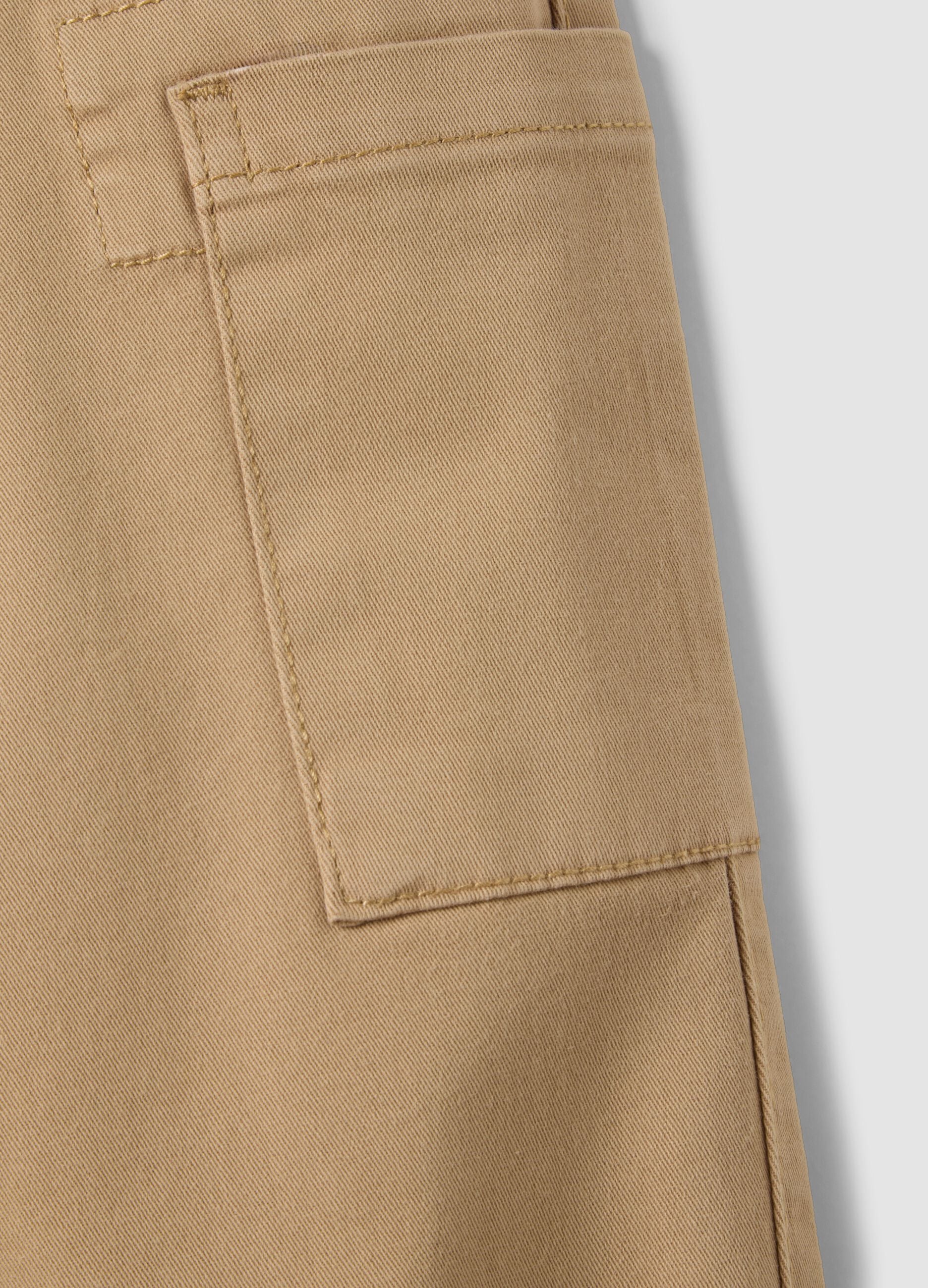 Blue stretch cotton denim trousers