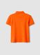Orange stretch cotton polo for kids regular fit_4