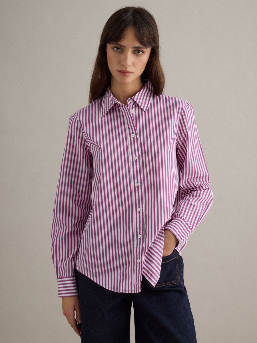 Pure cotton multicolour striped regular fit shirt_2