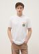 Wei&szlig;es T-Shirt aus reiner Baumwolle mit Print, Regular Fit_1