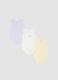 Multicolour sleeveless cotton bodysuit tripack for baby girls_0