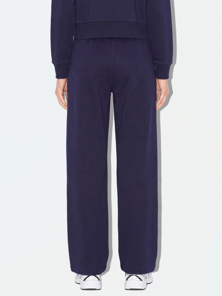 Blue cotton-blend straight-fit joggers_2