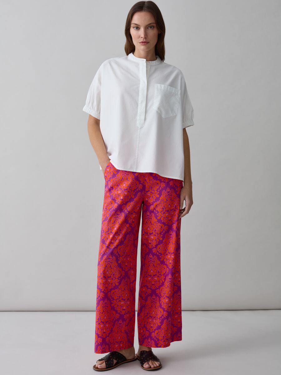 Wide-leg trousers with print_0