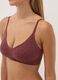 Suti&atilde; bralette vermelho em tecido el&aacute;stico com renda_2